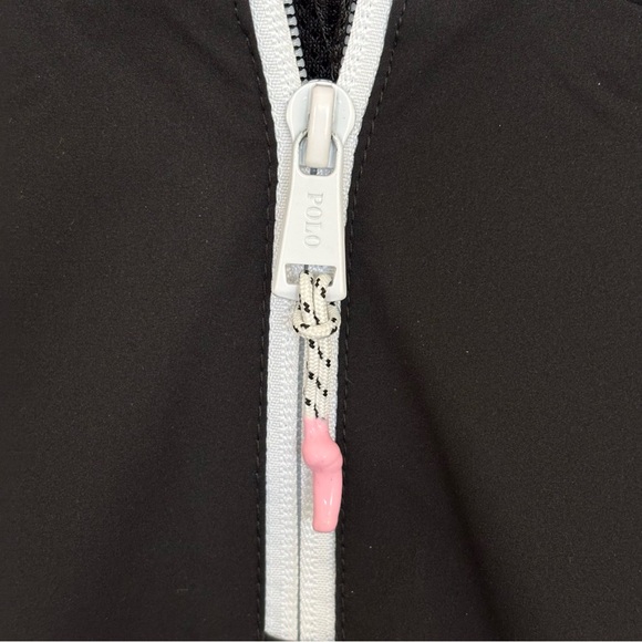 POLO GOLF RALPH LAUREN Packable Anorak Black Hooded Unlined Golf Windbreaker--L - Picture 8 of 15